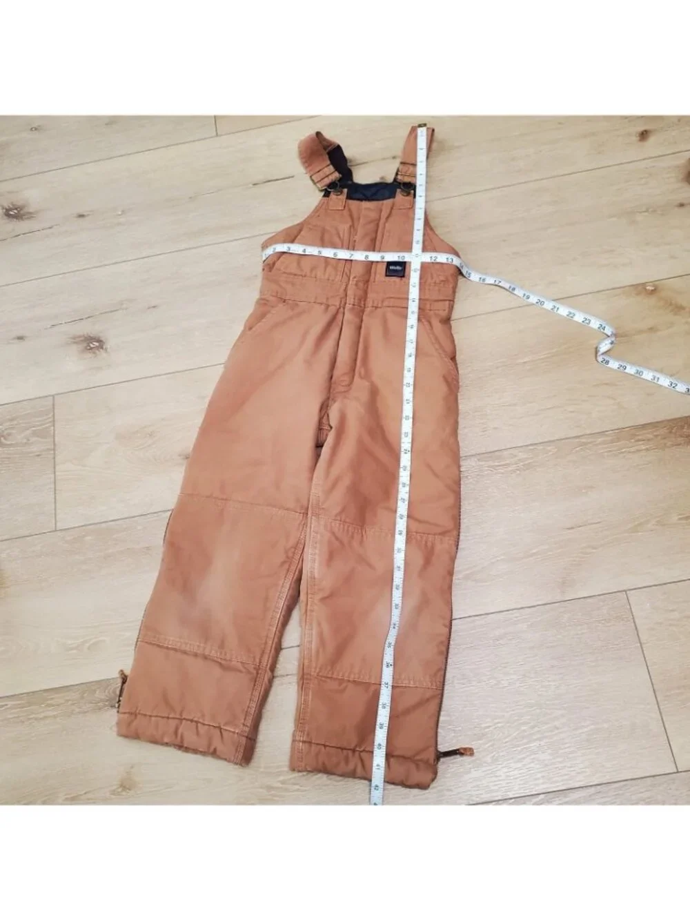 WALLS Tough Wear Kids Grow System Insulated Bib Overalls Youth M & L? Jean Denim